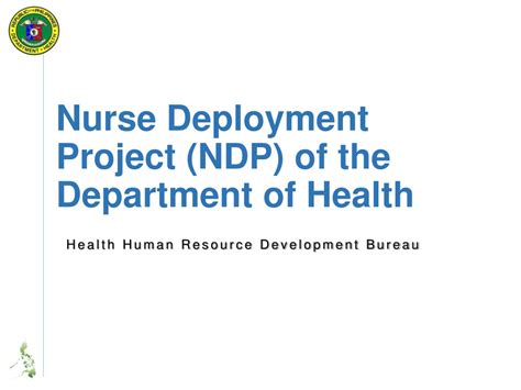 NURSE DEPLOYMENT PROGRAM HRH for 2015 .
